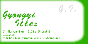gyongyi illes business card